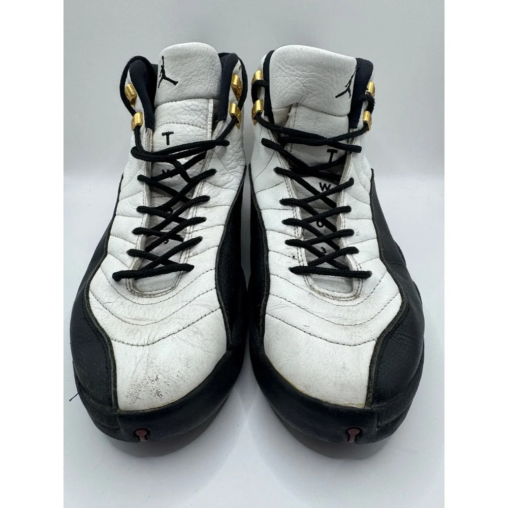 VTG 1996 Nike Air Jordan 12 Taxi OG Mens 12 White Black 130690-101 As Is